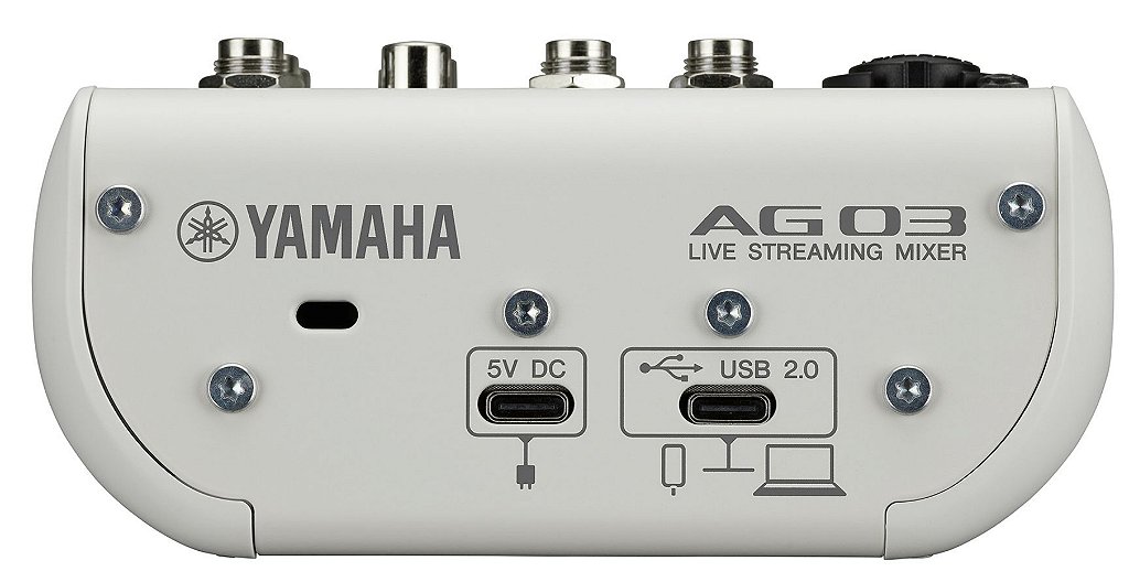 Yamaha AG03MK2 BRANCA Mesa de Som interface USB 3 canais - Atelie
