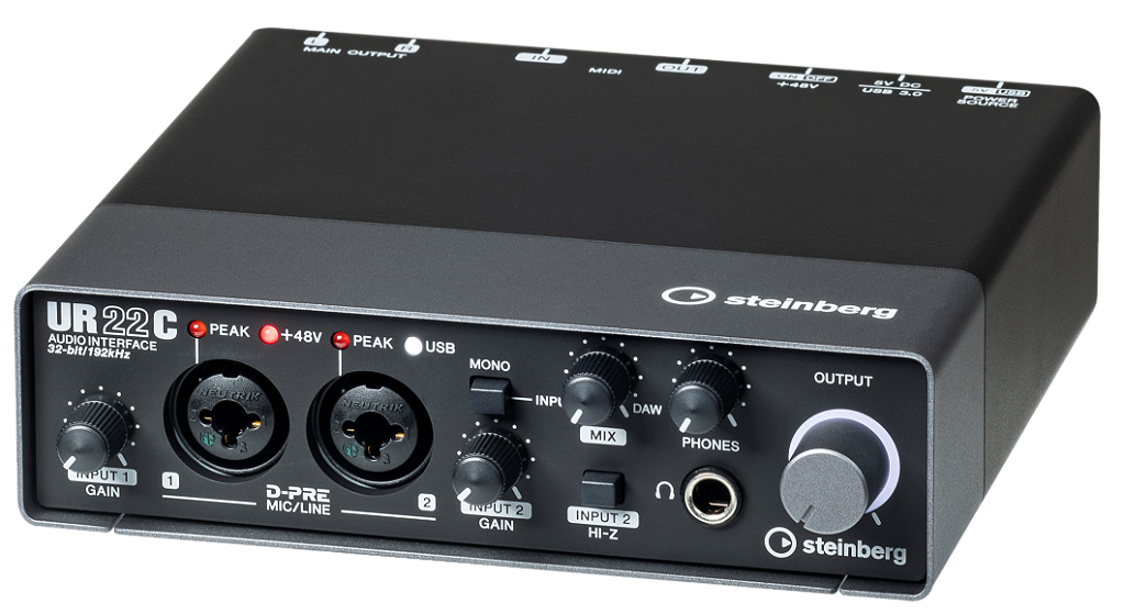 Ur22c Recording Pack Yamaha Steinberg (interface+ Mic+Fone) Gratis