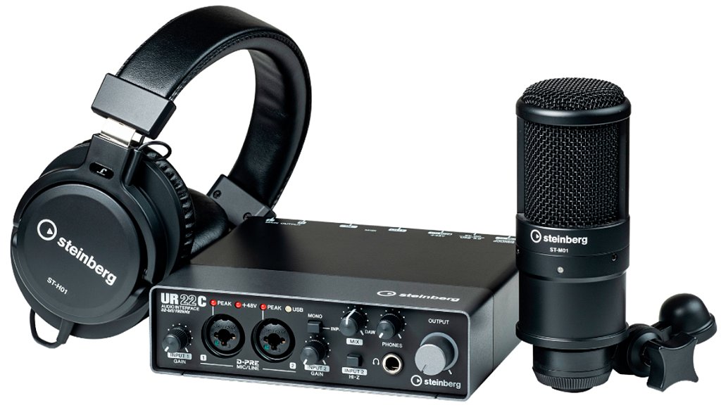 Ur22c Recording Pack Yamaha Steinberg (interface+ Mic+Fone) Gratis