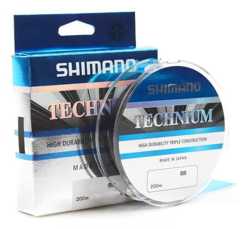 シマノ　テクニユウム LINHA SHIMANO MONO TECHNIUM 4.2KG 0,20MM 200M - Porto Sport Fishing