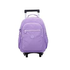 MOCHILA DE RODINHA LILAS XERYUS REF 12462 - WENCEL PAPELARIA