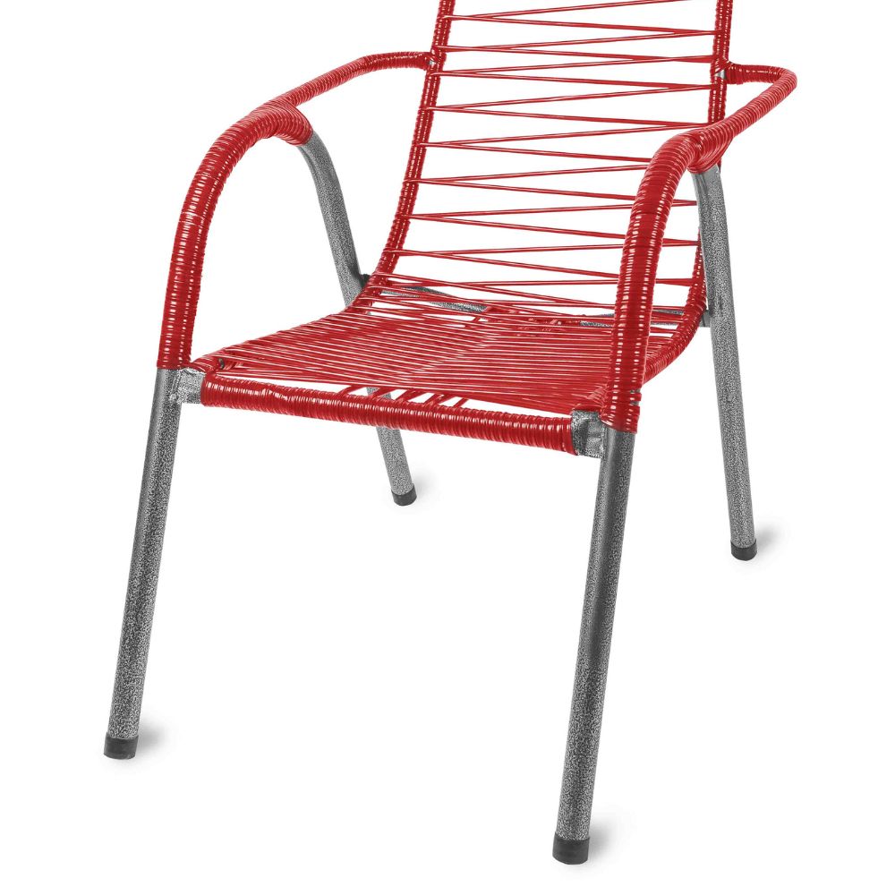 Cadeira De Area adulto Fio Varanda Externa Reforçada Vermelho - Móveis  Barato Com Entrega Rápida -Móveis Em Até 12X Sem Juros