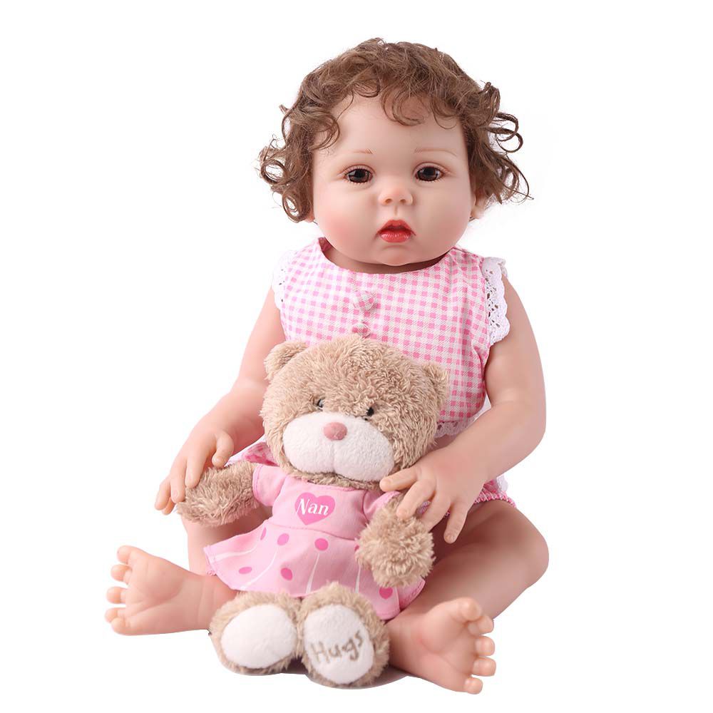 BONECA BEBE REBORN LAURA BABY VALENTINA 18 100% VINIL LEOPAM KIDS