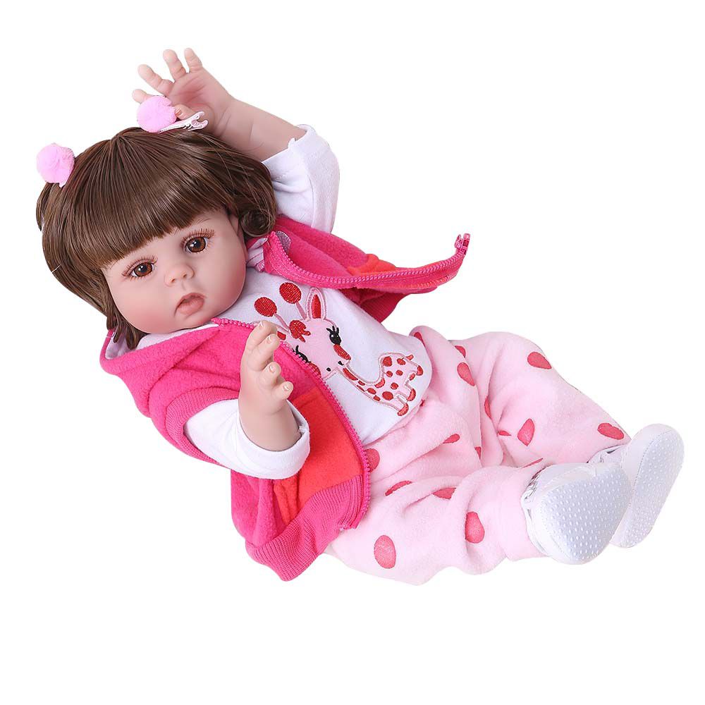 Boneca Bebê Reborn Laura Baby Maya 18 Vinil : : Brinquedos e  Jogos