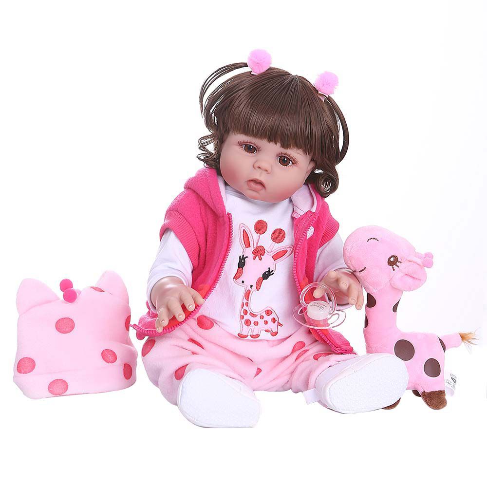 Boneca Bebê Reborn Laura Baby Maya 18 Vinil : : Brinquedos e  Jogos