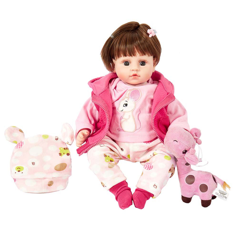 Boneca Bebe Reborn Laura Baby Mini Valentina - Shiny Toys