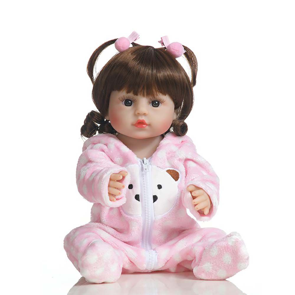 Boneca Bebe Reborn Laura Baby Daylin 18'' 100% vinil - Shiny Toys