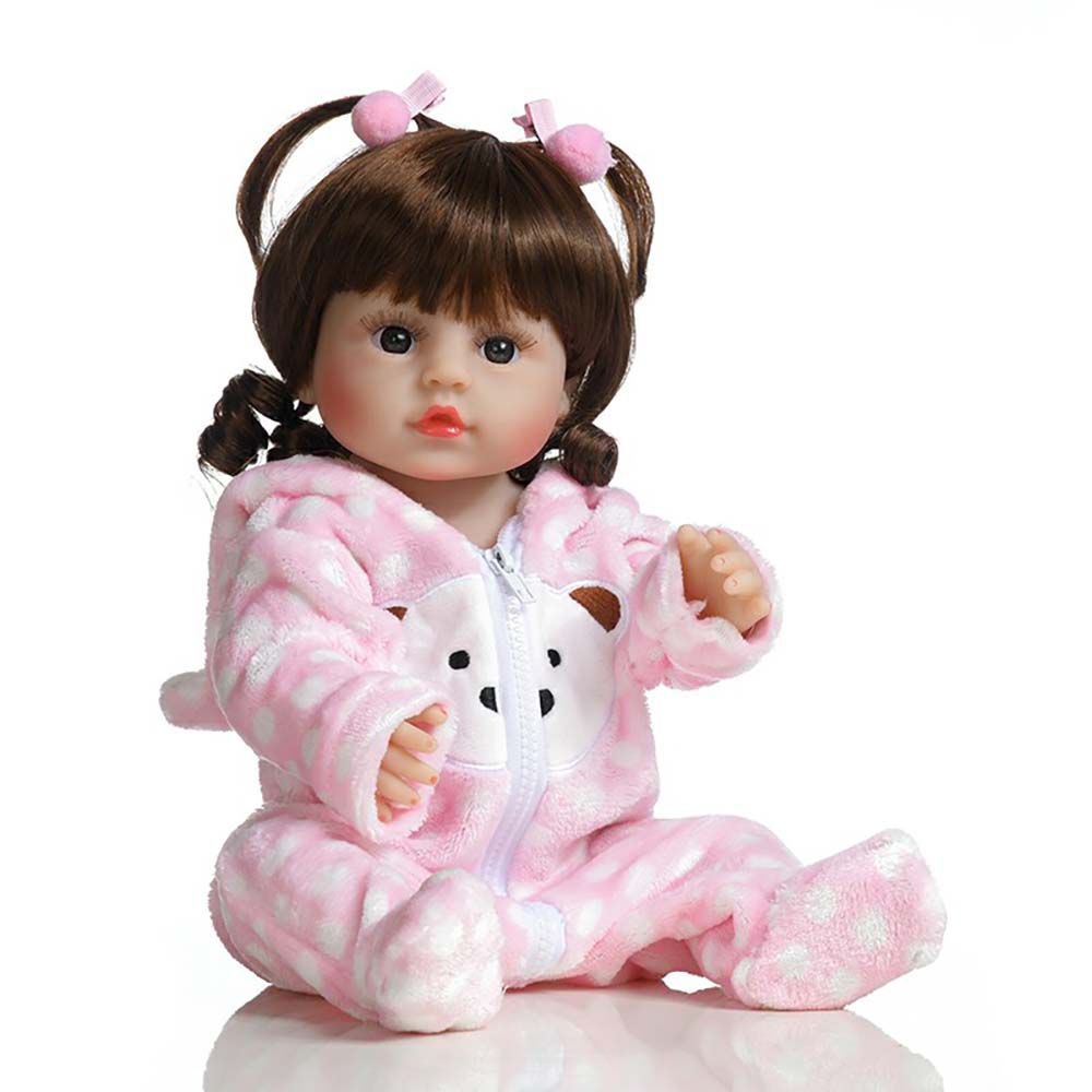 Boneca Bebê Reborn Laura Baby Agatha 100% Silicone