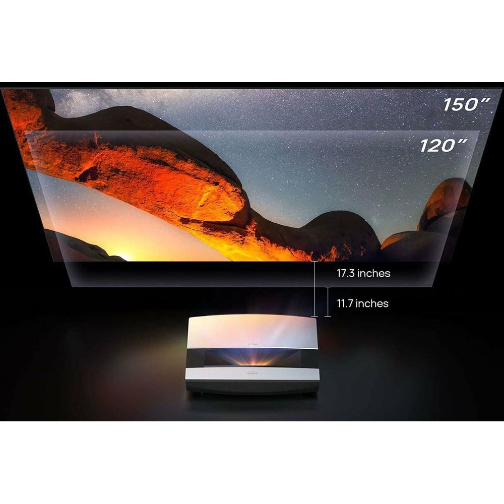 Projetor laser 4K Aura 2400 lumens com som Harman Kardon - VTR Imports