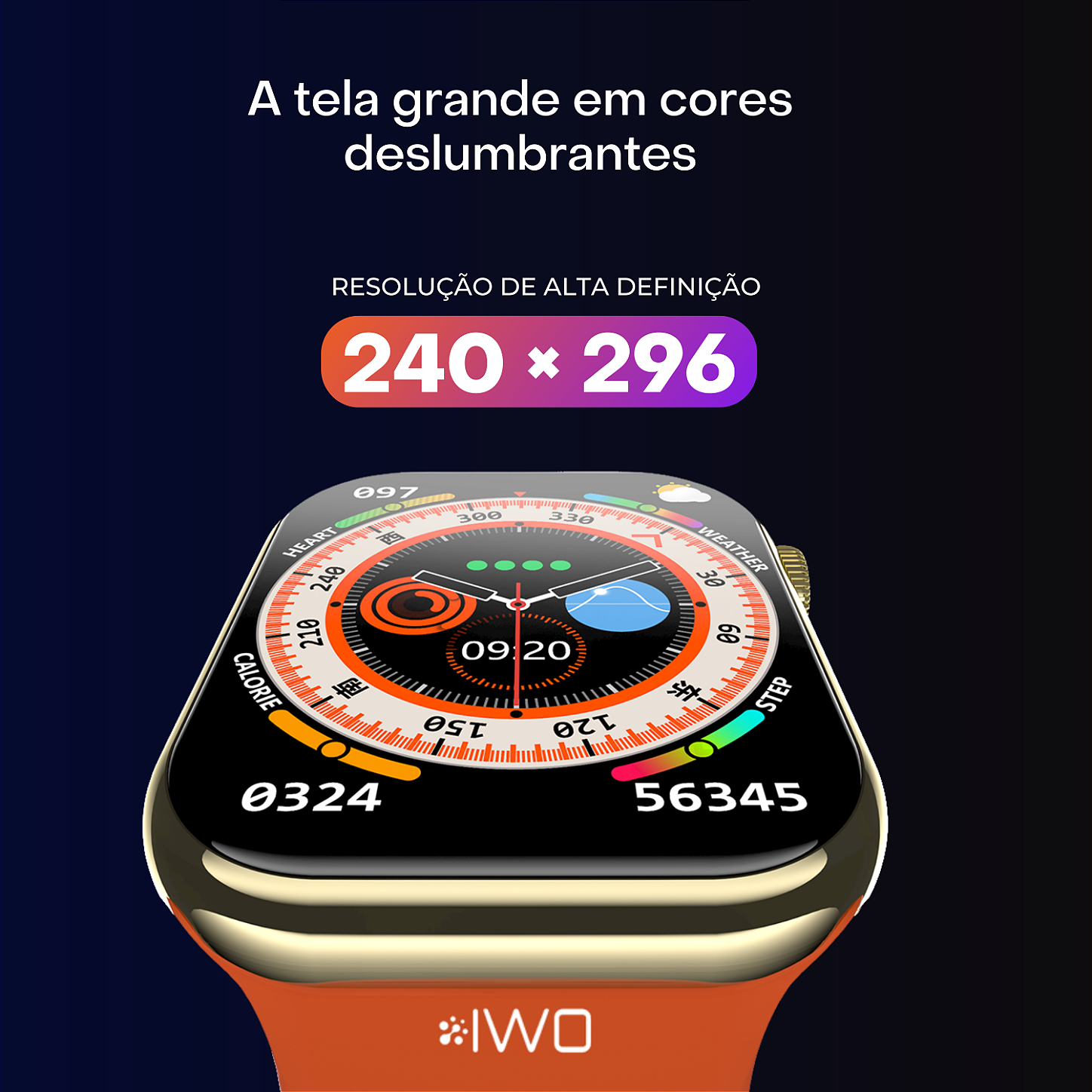 Relógio Inteligente SmartWatch IWO 14 - Lefal Cold