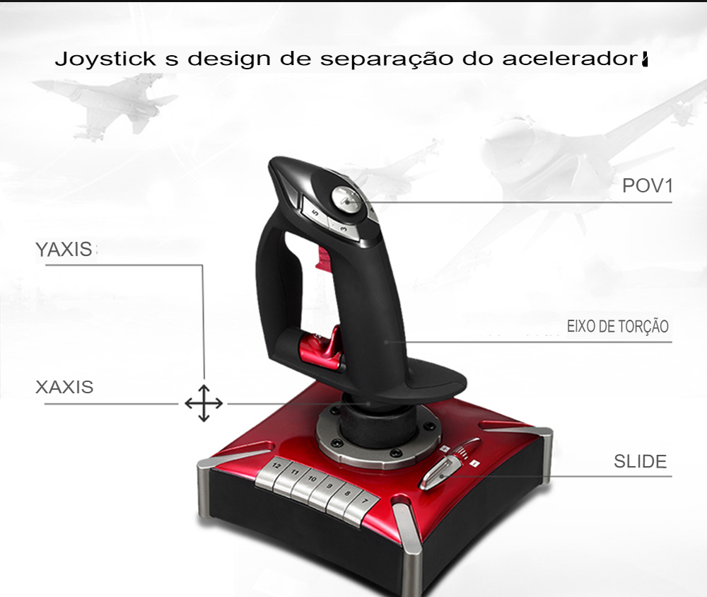 Joystick Simulador para voo PXN2119II PRO - Lefal Cold