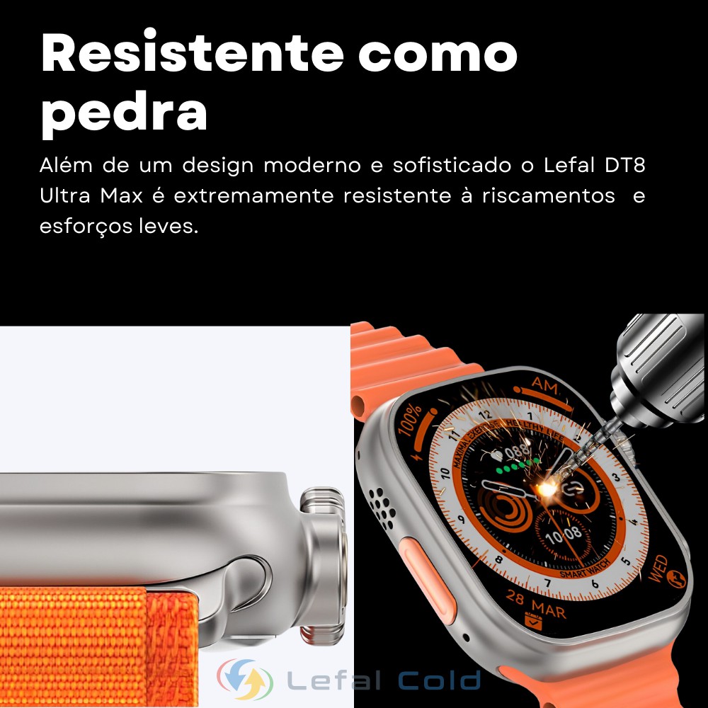 SmartWatch Lefal W28 pro Série 8 45mm 2023 - Lefal Cold