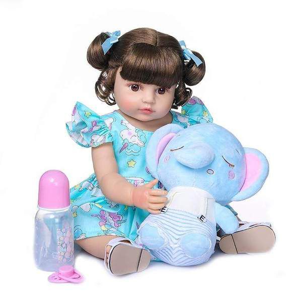 Melina Bebe Reborn 100 Silicone 55cm Moda Infantil