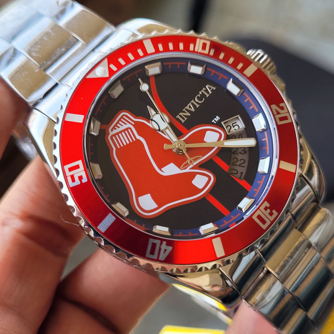 MLB☆自動巻☆ボストン・レッドソックス INVICTA MLB 42972-