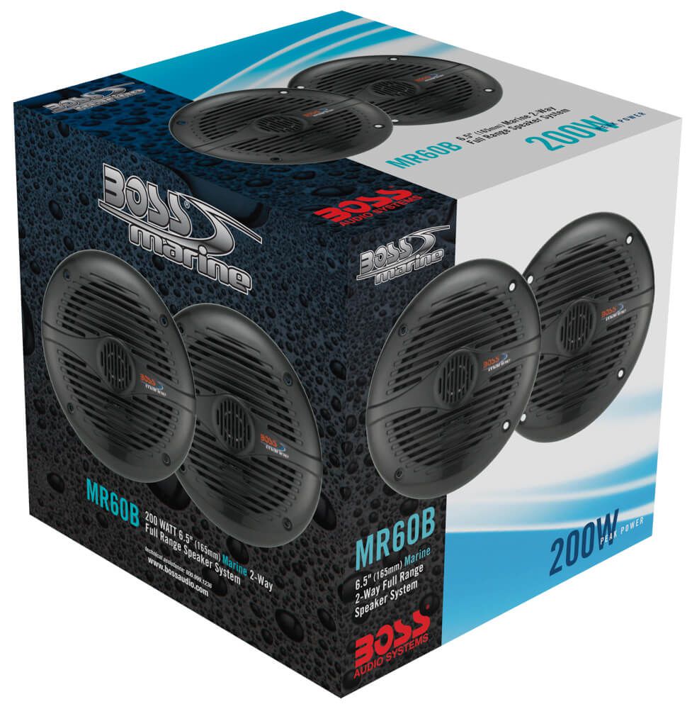 Alto Falante Marinizado Boss Marine 6,5 Pol 200w Náutico Par