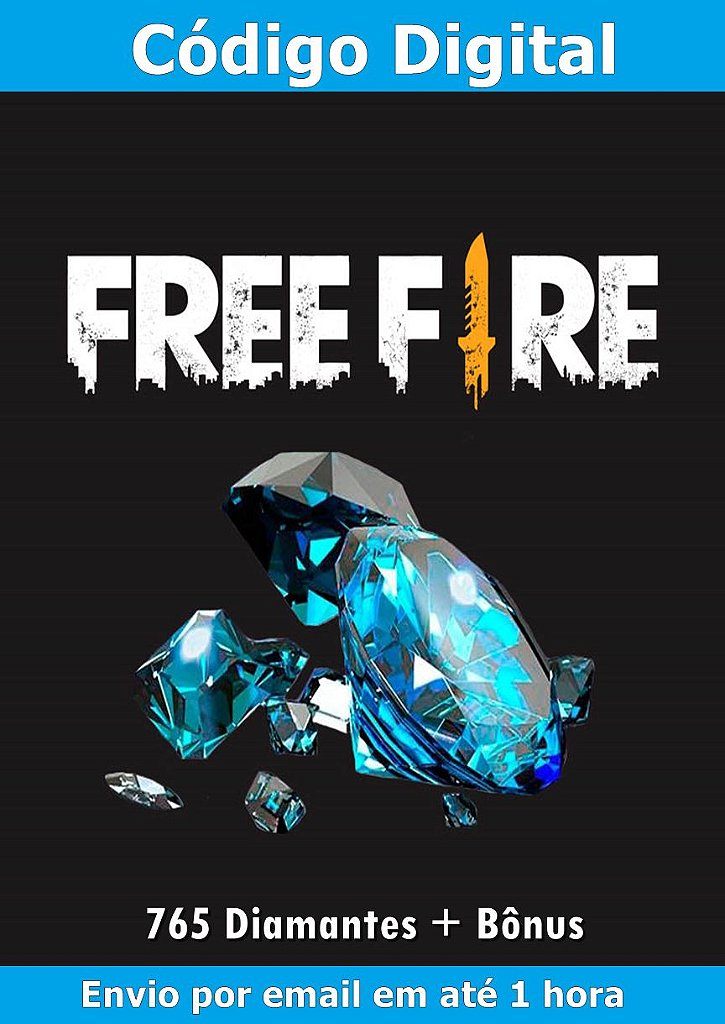 Free Fire: 6.830 Diamantes + 683 Bônus [Recarga]