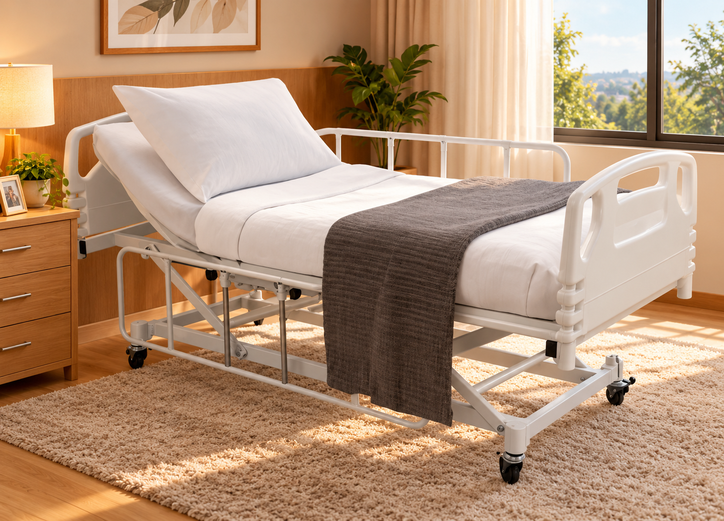 Cama Hospitalar Elétrica Motorizada Semi Luxo