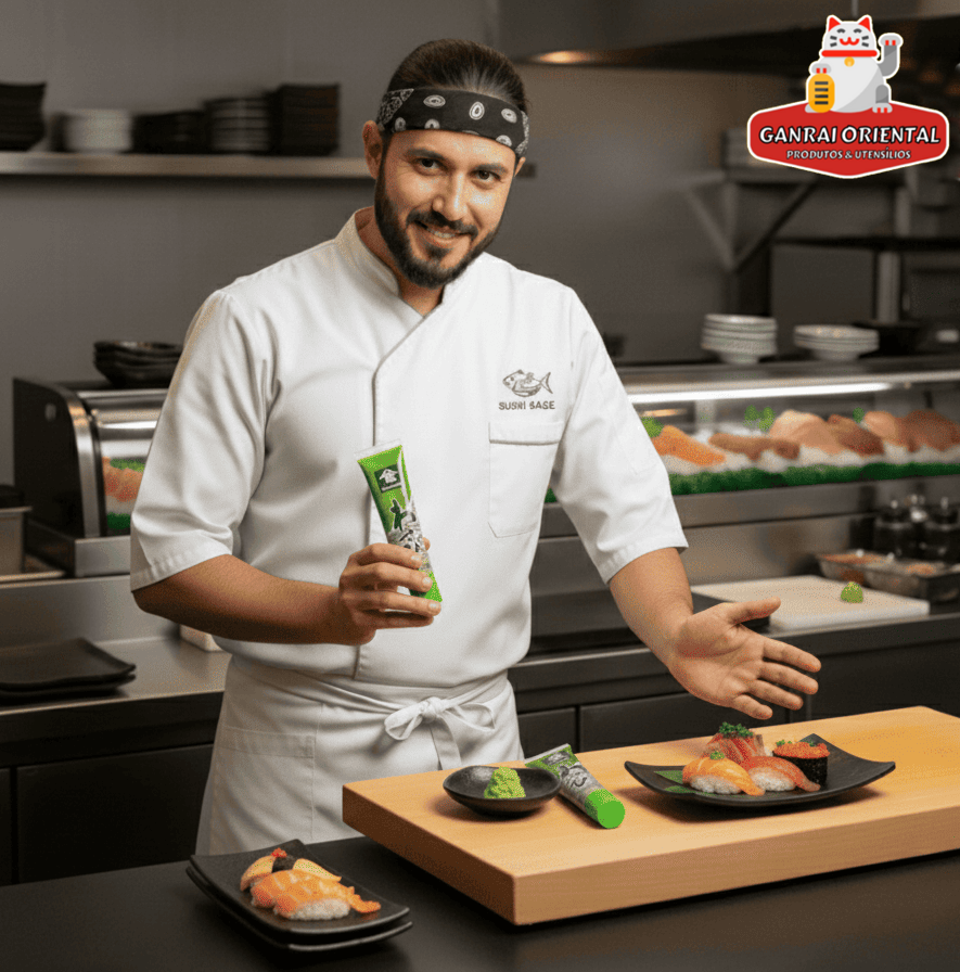 WASABI Em Pasta Tubo Raiz Forte - Neri 45g - Ganrai | Utensílios
