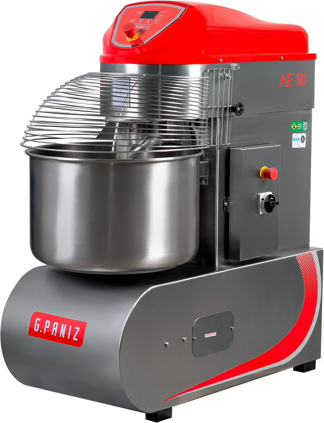Amassadeira Espiral Inox 60kg 2 Velocidades Trifásico GPANIZ AE60