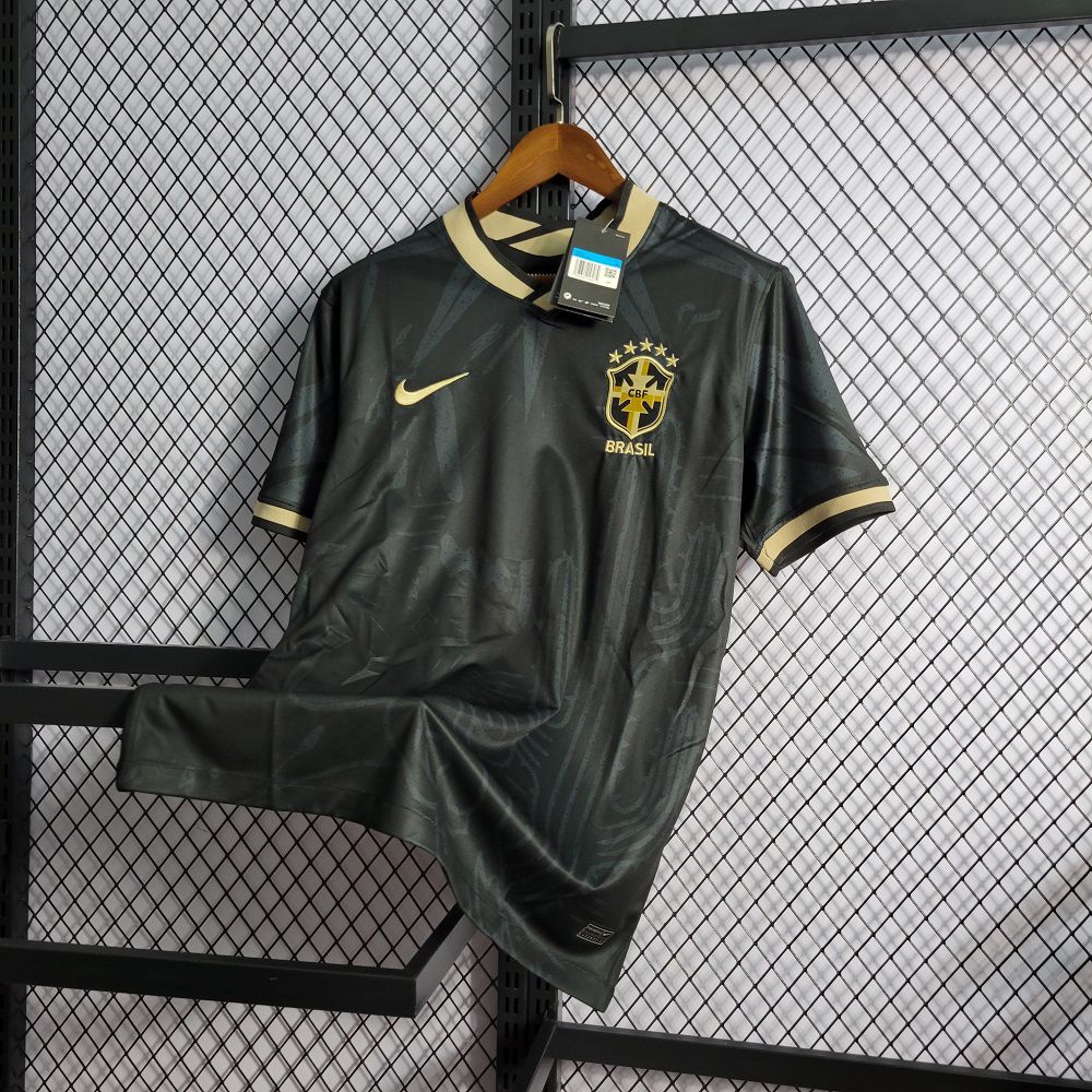 Camisa do Brasil Preta Seleção Brasileira Nike 2022-23 SN Torcedor -  CHUTEIRAS MEIA ANTIDERRAPANTE CAMISA DE TIME