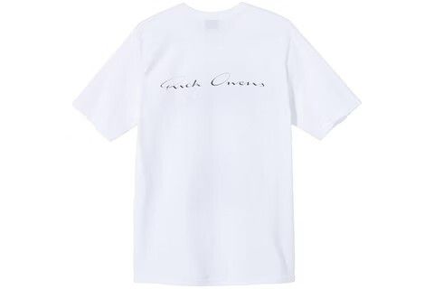 Stussy x Rick Owens Camiseta World Tour Collection Branca - Loro