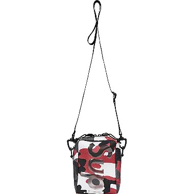Supreme Bolsa Neck Pouch SS21 Camo Vermelha Loro Itens