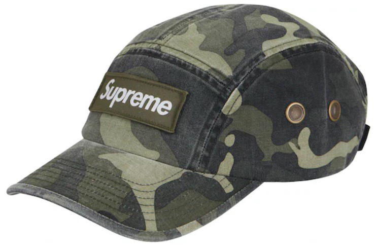 Supreme Boné Military Camp (SS23) Olive Camo - Loro - Itens