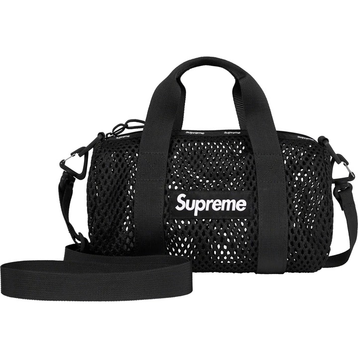 【全品送料無料】 Duffle Mini Mesh Supreme Bag Exclusivos Itens - Loro - Black Bag