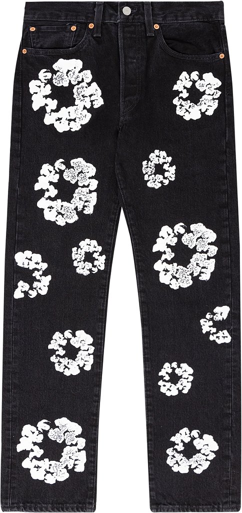 Denim Tears x Levi's Cotton Wreath Jean Black - Loro - Itens