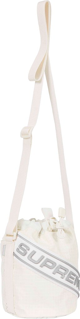 【23fw】SupremeバックSmall Cinch Pouch White Supreme Small Cinch Pouch White Fw23 - Loro - Itens