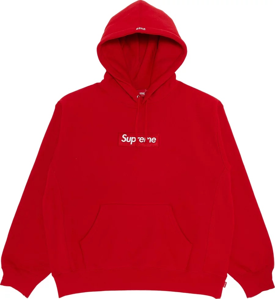 パーカー supreme corner label hooded sweats RED M Supreme Box Logo Hooded Sweatshirt (FW23) Red - Loro - Itens