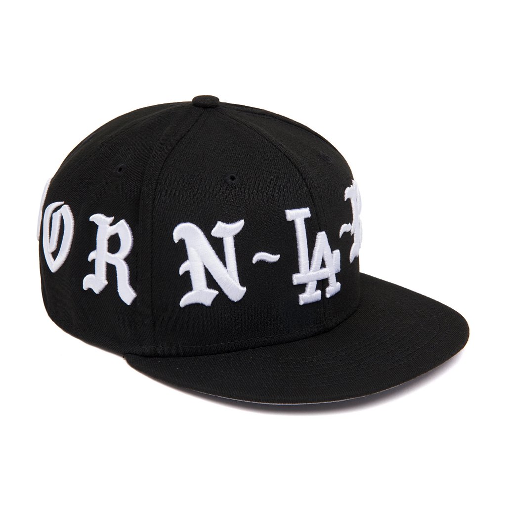 NEW ERA BORN X RAISED DODGERS CROWN HAT BLACK - Loro - Itens