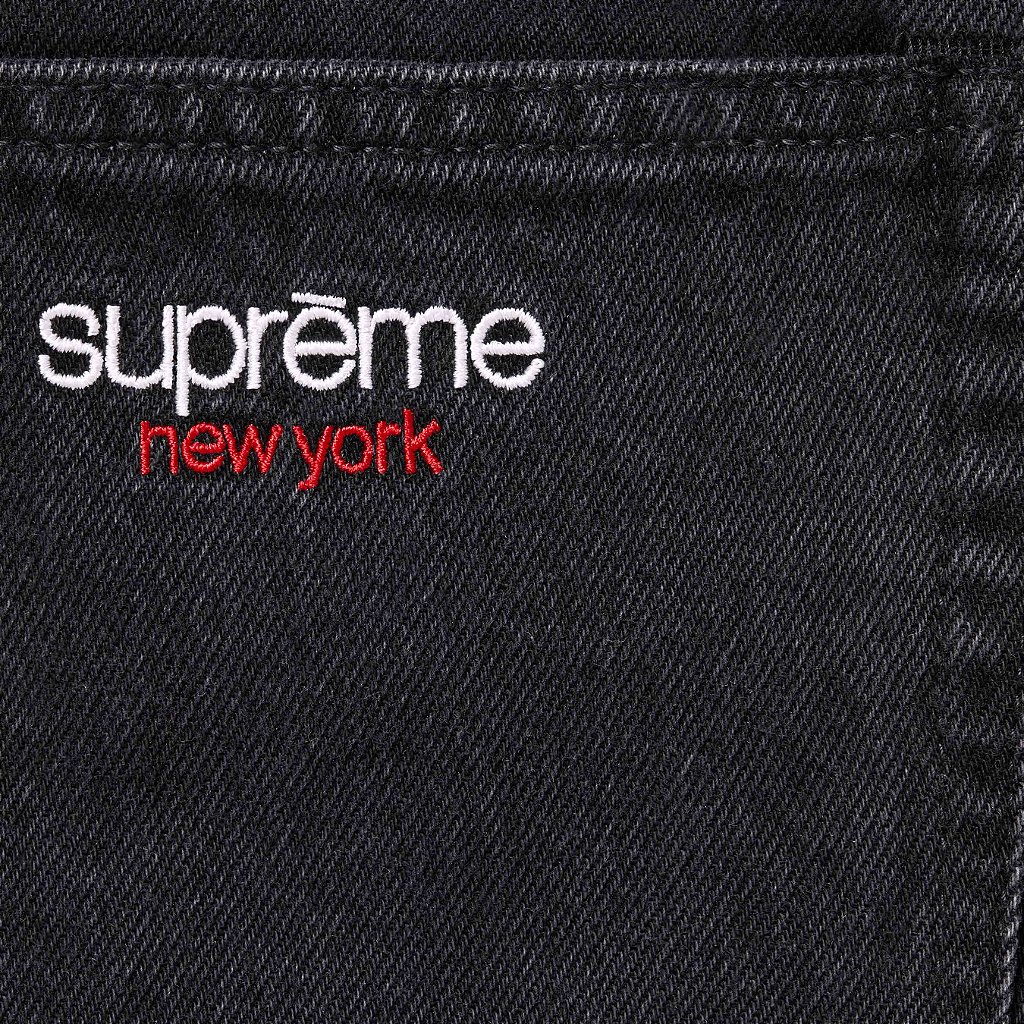 Supreme Baggy Jean (FW24) Black - Loro - Itens Exclusivos e Limitados