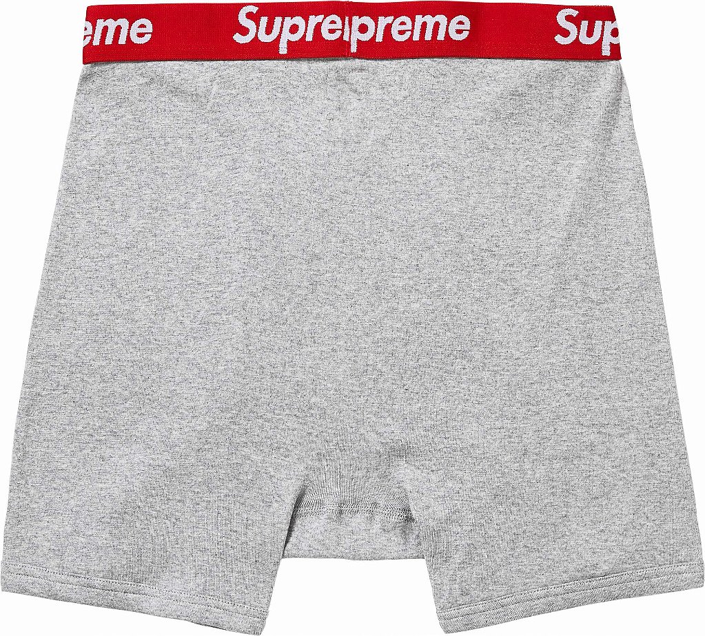 Supreme Hanes Boxer Briefs 2 Pack グレー Brand New Supreme x Hanes Boxer Briefs 2 Pack - Heather Grey