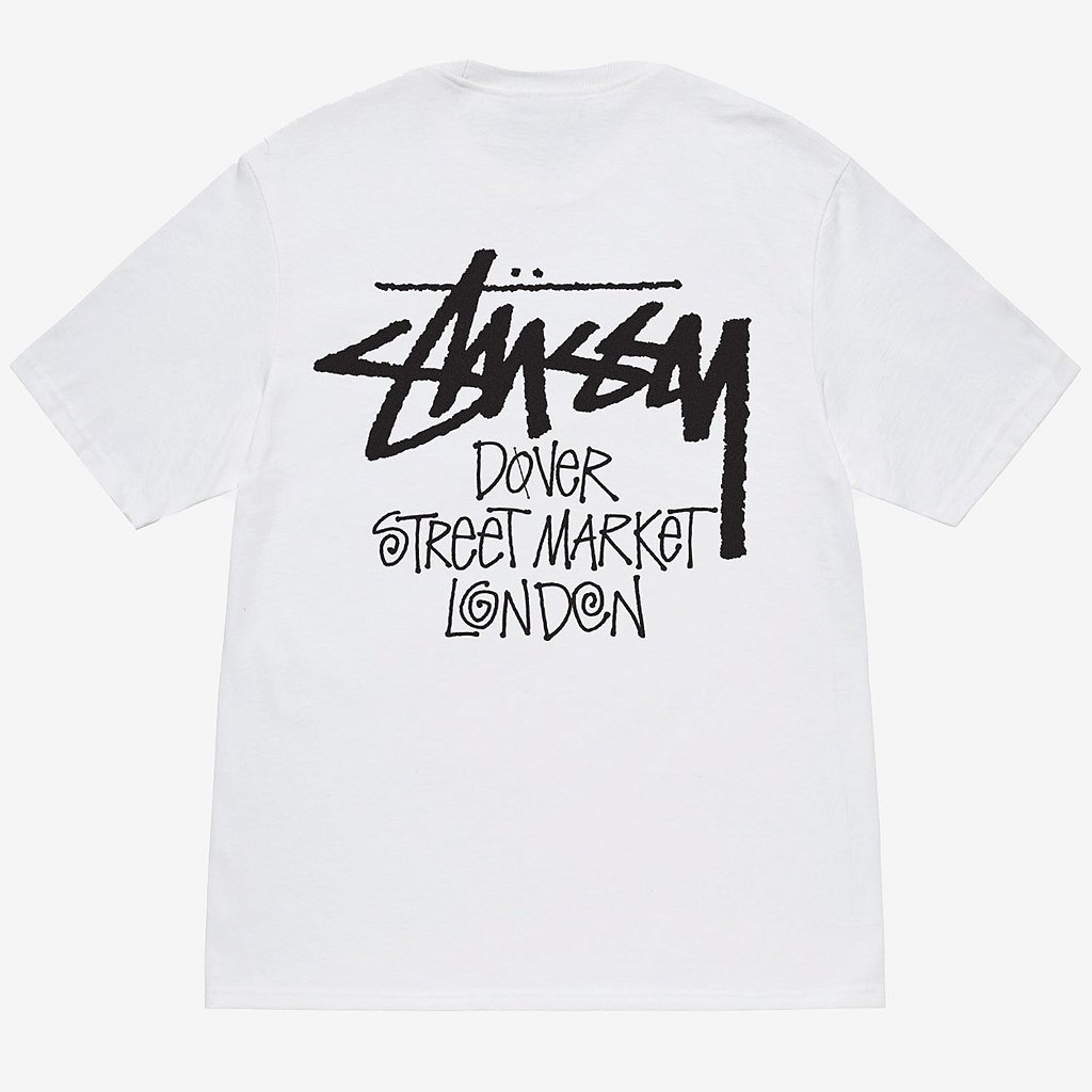 STUSSY X DSM LONDON TEE WHITE - Loro - Itens Exclusivos e Limitados