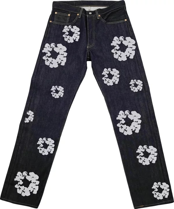 け*ん様 Denim tears×Levis 501 Levi's x Denim Tears The Cotton Wreath Selvedge Jean 'Raw Indigo