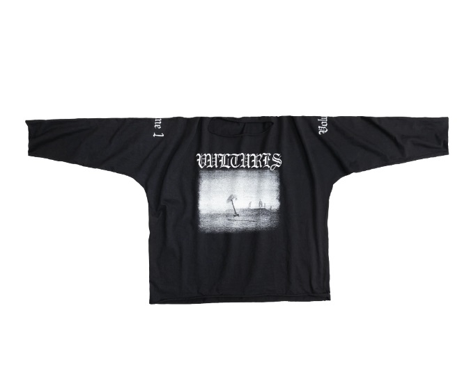 YZY GOSHA VULTURES BLACK LONG T - Loro - Itens Exclusivos e YZY GOSHA VULTURES BLACK LONG T - Loro - Itens Exclusivos e