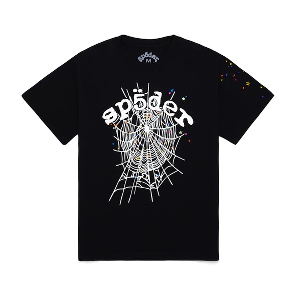 sp5der og web black Mサイズ こ Sp5der OG Web V2 Tee Black - Loro - Itens Exclusivos e Limitados