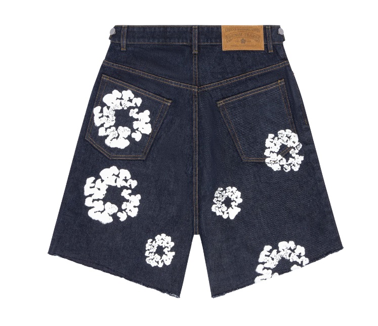 Denim Tears The Cotton Wreath Jean Short Selvedge Raw - Loro