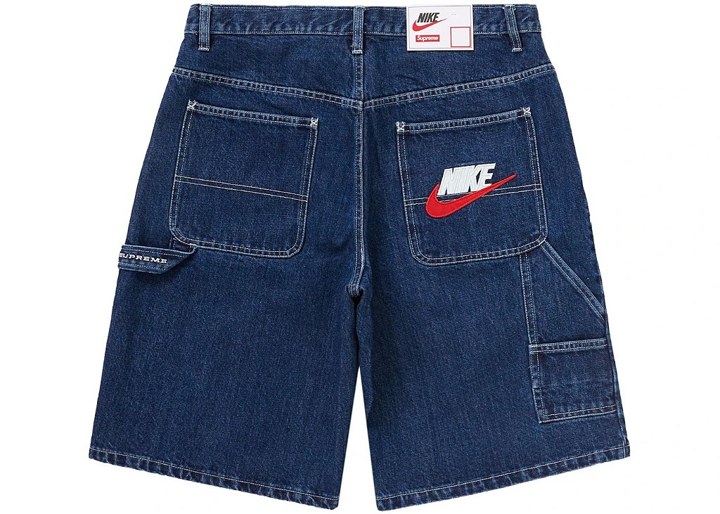 Supreme Nike Denim Short Indigo Men's - Loro - Itens Exclusivos e