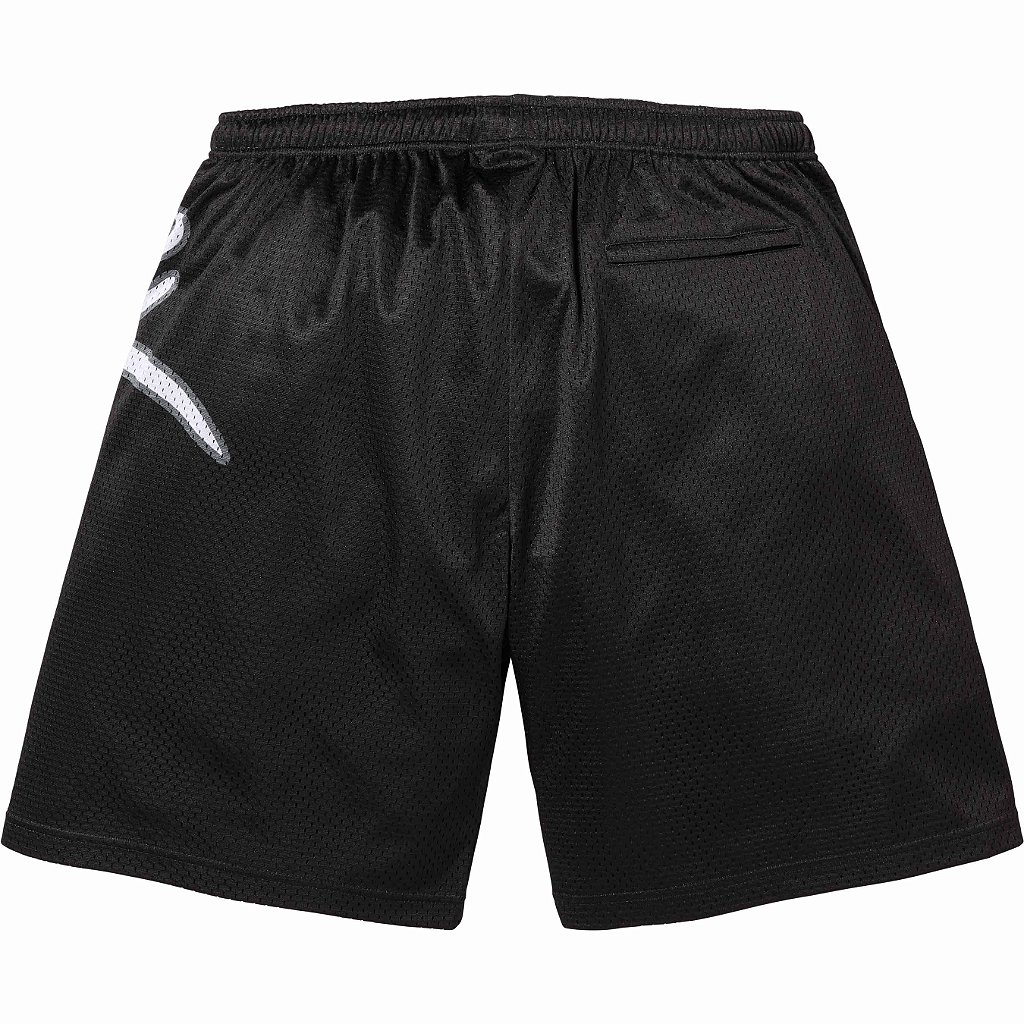 Supreme Big Script Mesh Short Black - Loro - Itens Supreme Big Script Mesh Short Black - Loro - Itens