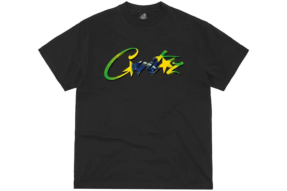 Corteiz Brasil Tee Black Men's - SS24 - Loro - Itens Exclusivos e