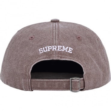 Supreme Pigment Canvas S Logo 6-Panel (SS23) - $48