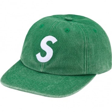 Supreme Pigment Canvas S Logo 6-Panel (SS23) - $48