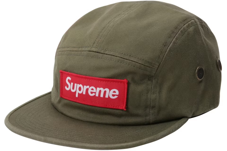 Supreme Military Camp Cap (FW24) Olive - Loro - Itens Exclusivos e