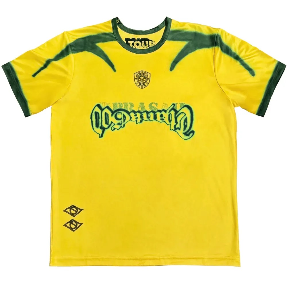 Travis Scott Brazil Soccer Jersey - Loro - Itens Exclusivos e
