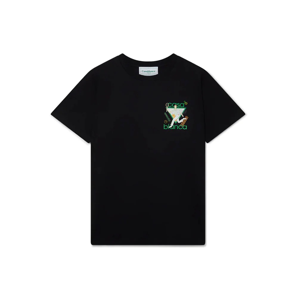 Casablanca Le Jeu Printed Unissex Black tee - Loro - Itens