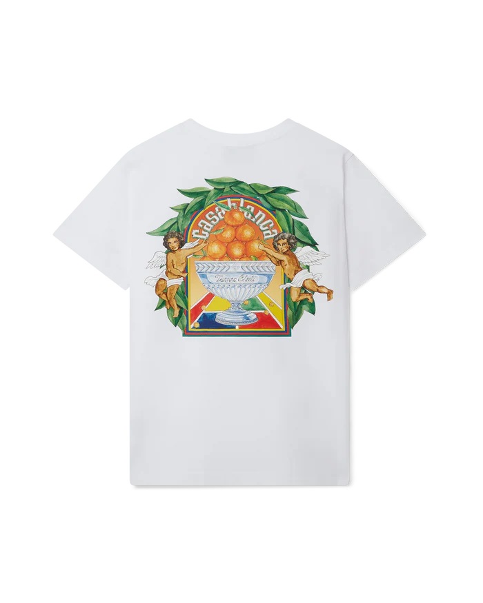 CASA BLANCA 半袖シャツ ホワイト Casablanca☆平野紫耀さん着用 Mushroom Goddess Tシャツ (Casablanca