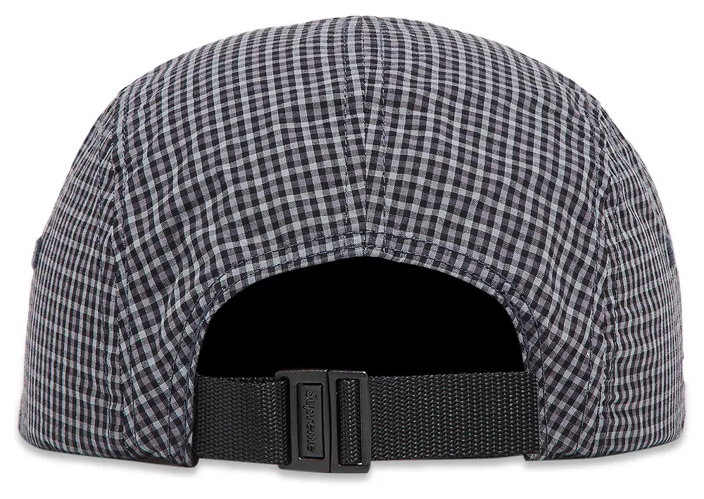 Supreme x Cordura Plaid Camp Cap 'Black' - Loro - Itens Exclusivos