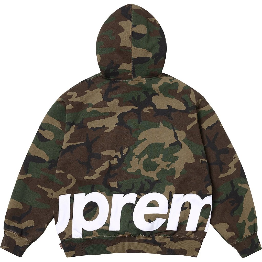 Supreme Big Logo Zip Up Hooded Sweatshirt - Loro - Itens